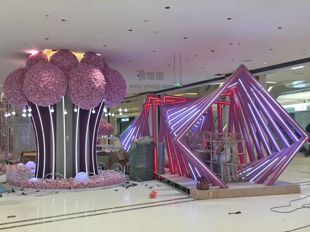 商場(chǎng)美陳現(xiàn)場(chǎng)施工圖