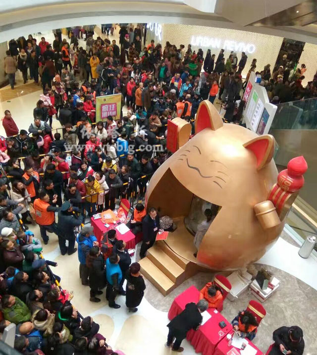 玻璃鋼招財(cái)貓雕塑 玻璃鋼招財(cái)貓雕塑