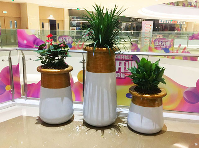 商場美陳花瓶雕塑擺件軟裝風格搭配