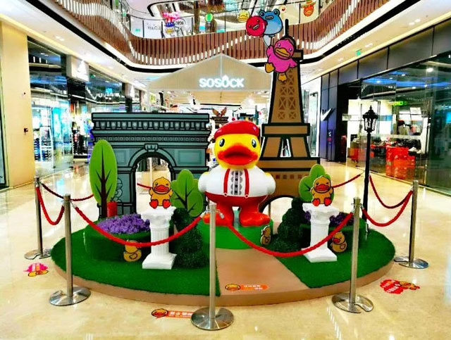 江蘇購(gòu)物廣場(chǎng)DP點(diǎn)美陳主題IP展