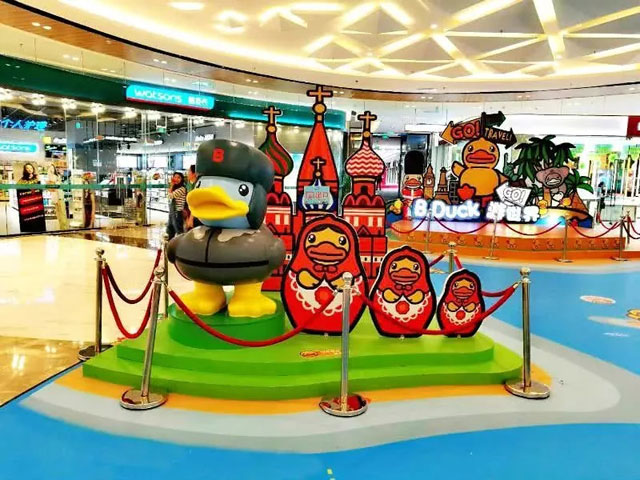 江蘇購(gòu)物廣場(chǎng)DP點(diǎn)美陳主題IP展