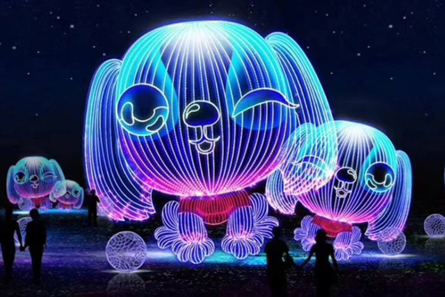 卡通人物燈光美陳 卡通人物燈光美陳