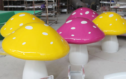 卡通蘑菇雕塑擺件 卡通蘑菇雕塑擺件