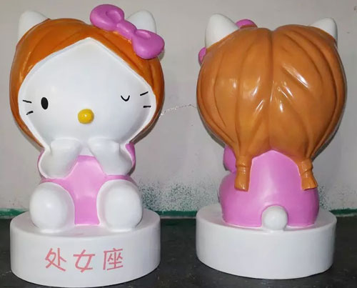 卡通處女座雕塑擺件 卡通處女座雕塑擺件