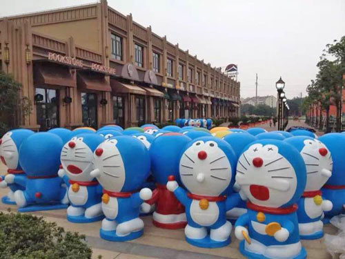 機(jī)器貓主題雕塑小品 機(jī)器貓主題雕塑小品