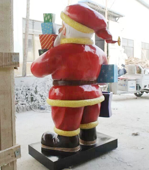 卡通圣誕老人雕塑小品 卡通圣誕老人雕塑小品