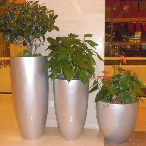 商場(chǎng)圓形落地花盆