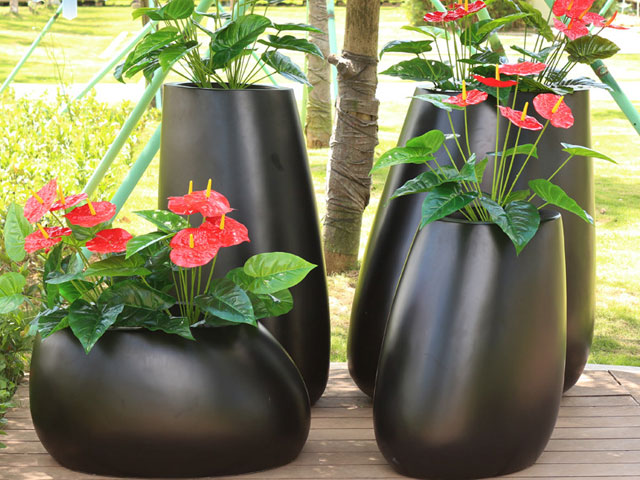 戶外玻璃鋼組合花缽 戶外玻璃鋼組合花缽