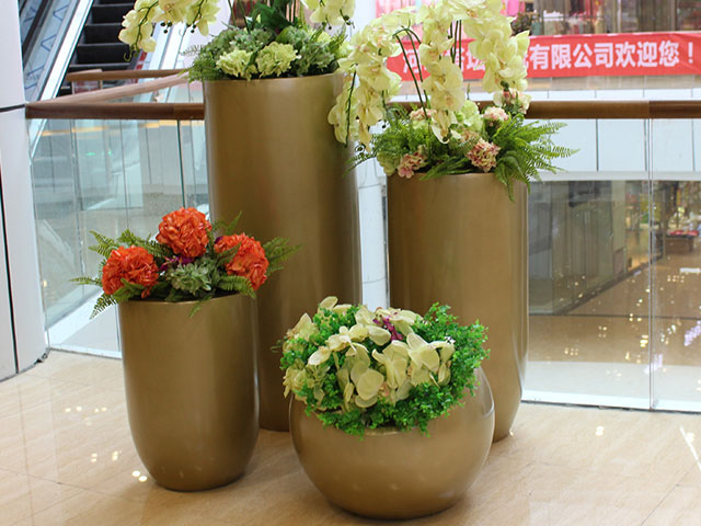 玻璃鋼美陳組合花瓶 玻璃鋼美陳組合花瓶