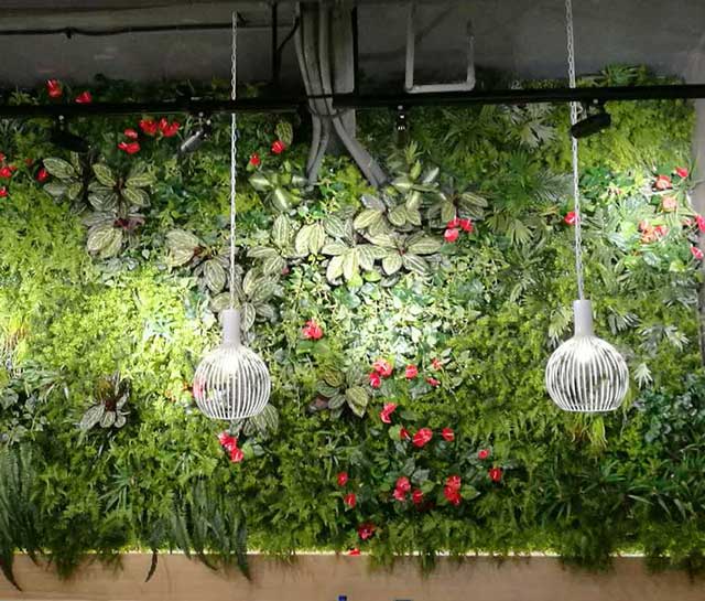 商場(chǎng)美陳仿真植物墻 商場(chǎng)美陳仿真植物墻