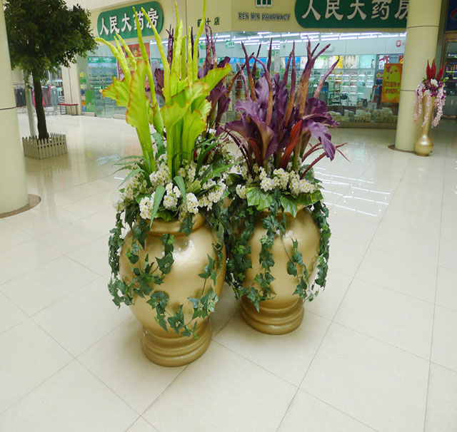 商業(yè)區(qū)美陳仿真花 商業(yè)區(qū)美陳仿真花