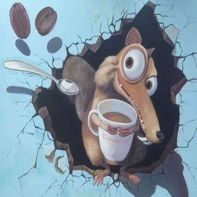 卡通動物墻繪藝術 卡通動物墻繪藝術