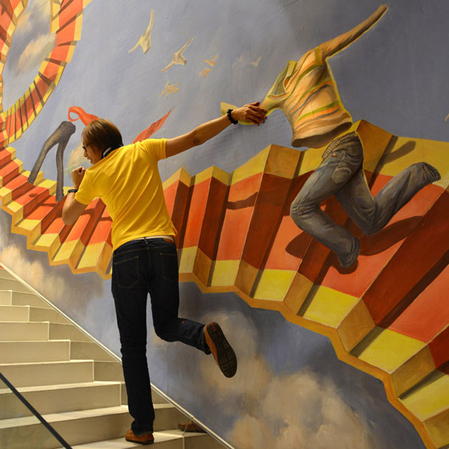 階梯墻面墻繪藝術(shù) 階梯墻面墻繪藝術(shù)