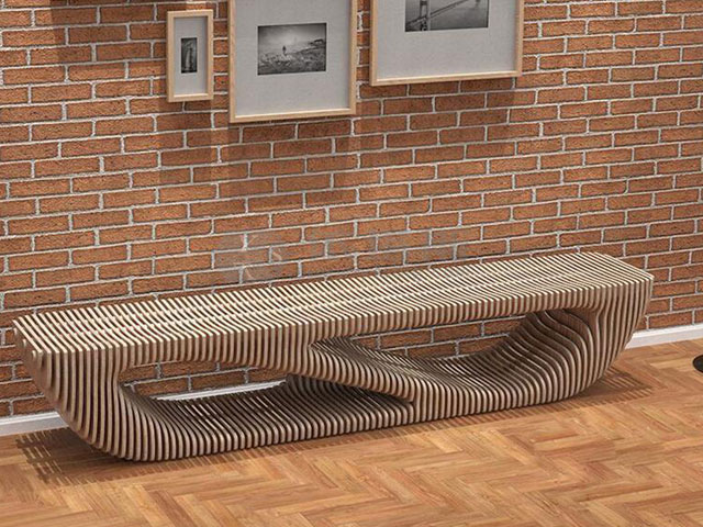 日字款實木切面坐凳 日字款實木切面坐凳