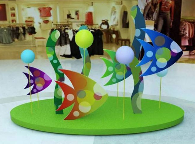 商場春季氛圍美陳 商場春季氛圍美陳